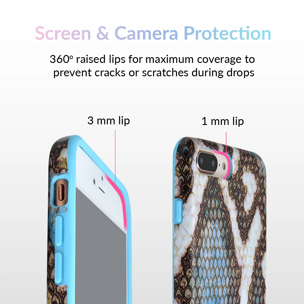 Blue Snakeskin iPhone Case - Image 17