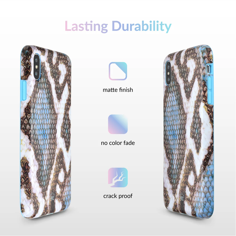 Blue Snakeskin iPhone Case - Image 33