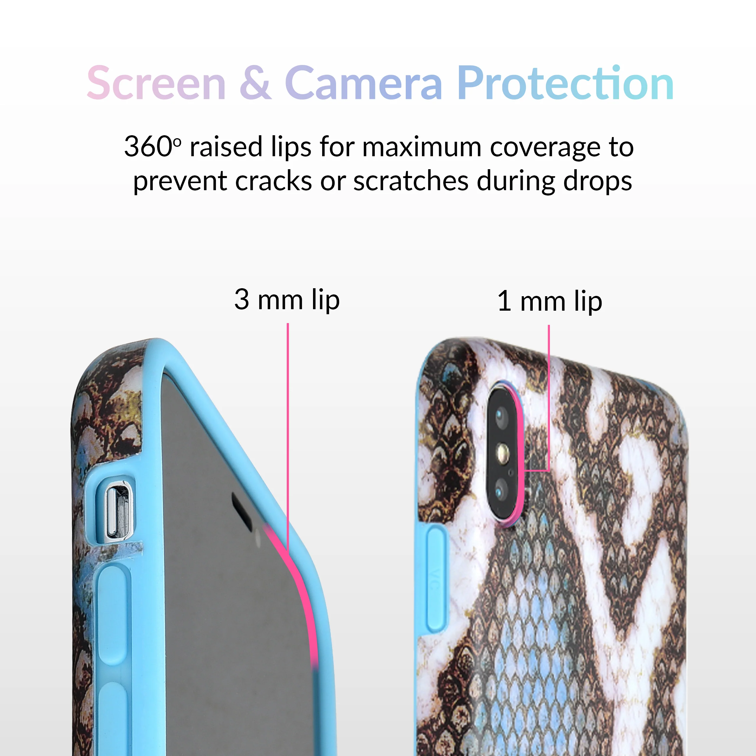 Blue Snakeskin iPhone Case - Image 38
