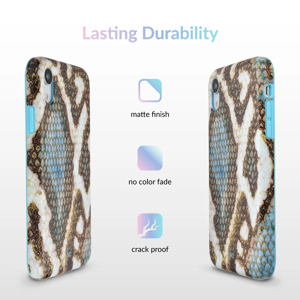 Blue Snakeskin iPhone Case - Image 47