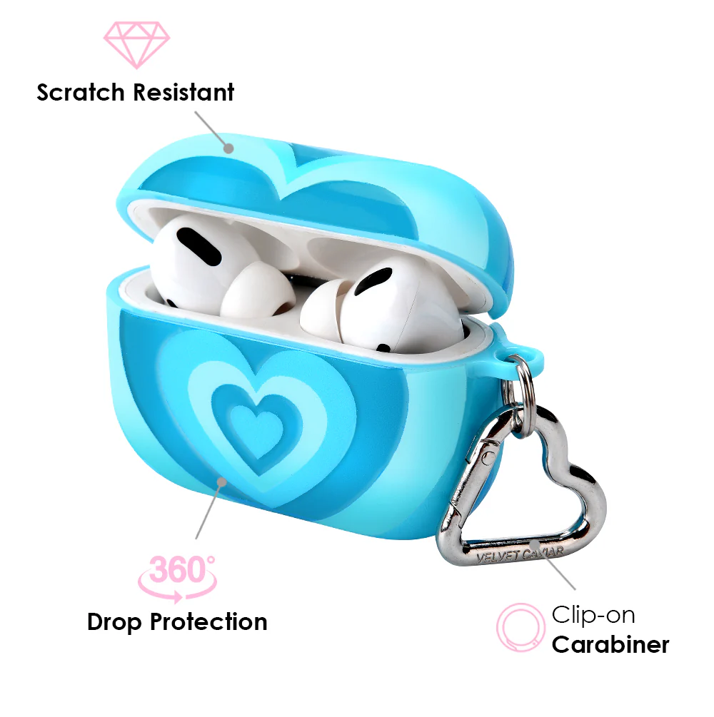 Blue Sweethearts AirPod Case - Image 8