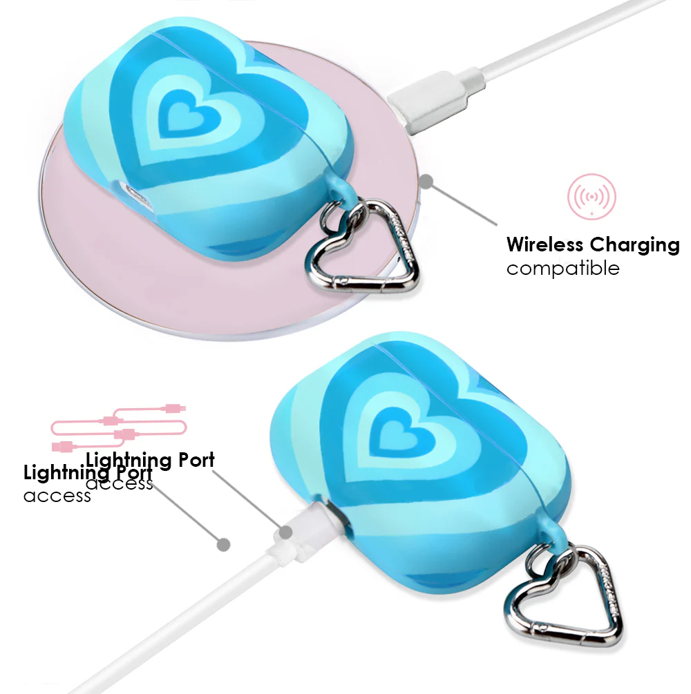 Blue Sweethearts AirPod Case - Image 9