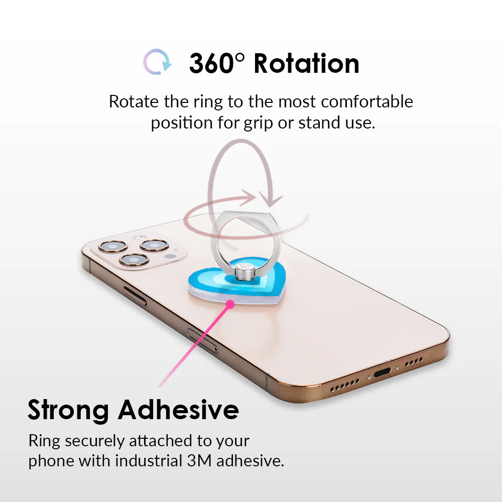 Blue Sweethearts Phone Ring - Image 4