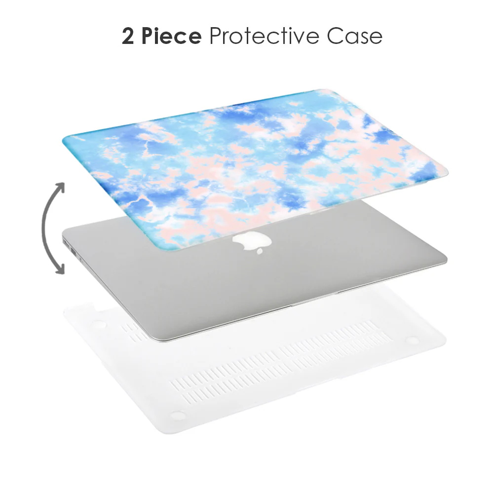 Blue Tie Dye MacBook Case - Image 3