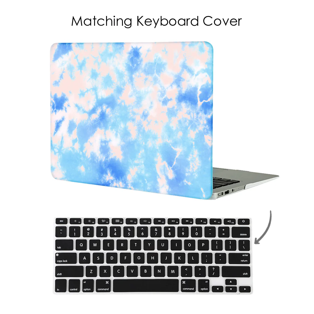 Blue Tie Dye MacBook Case - Image 4