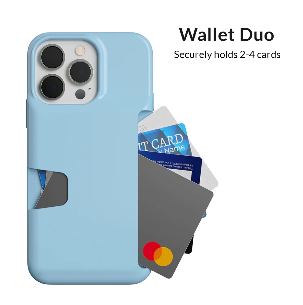 Light Blue iPhone Wallet Case - Image 123