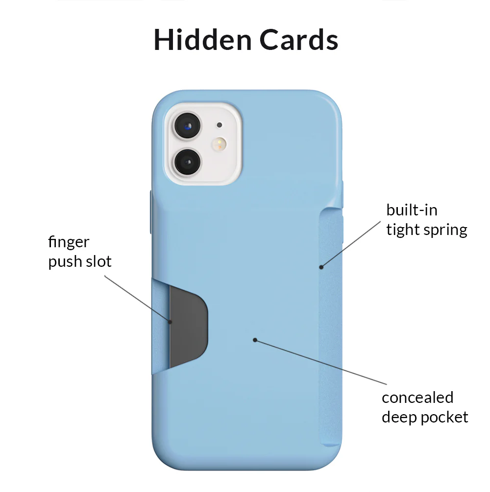 Light Blue iPhone Wallet Case - Image 20