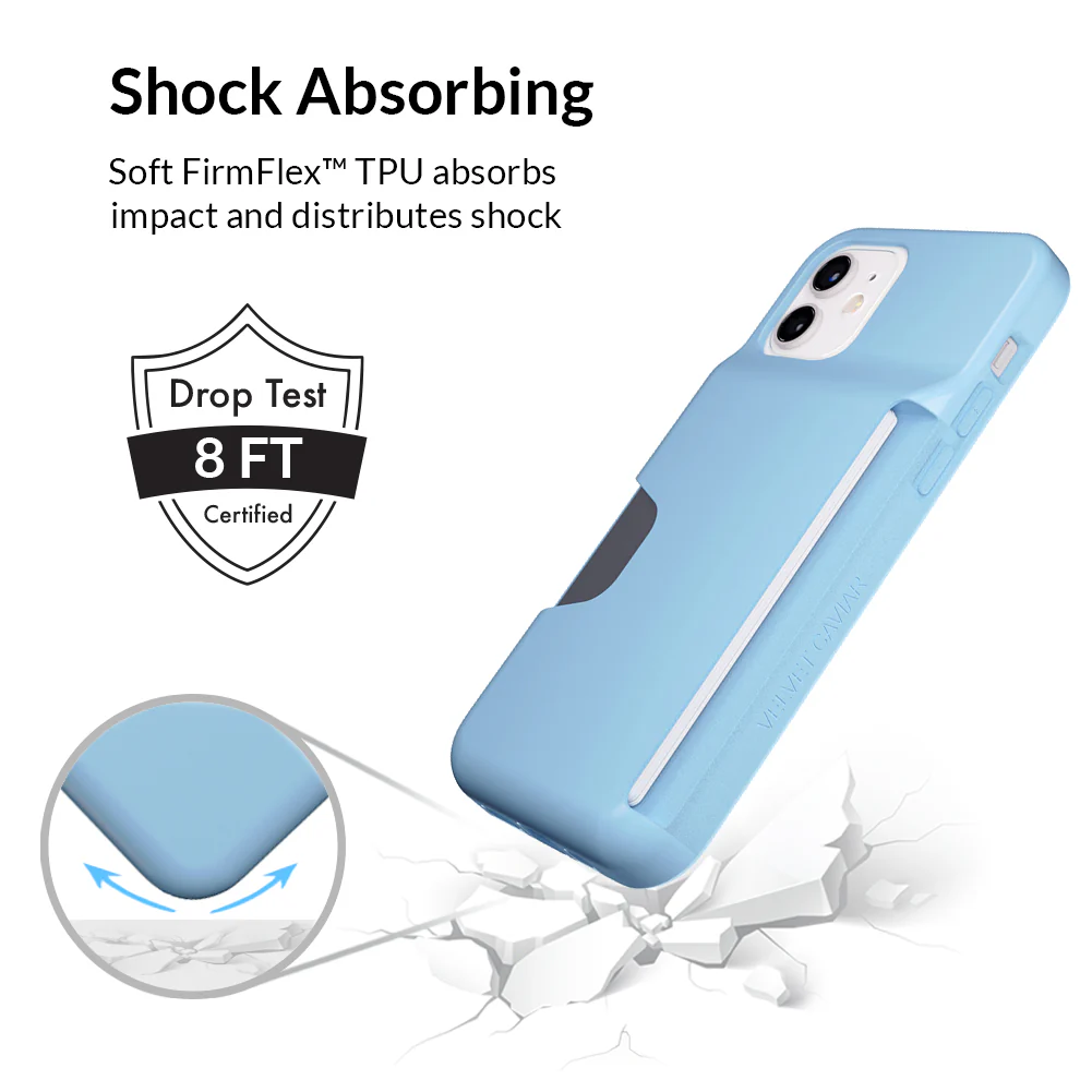 Light Blue iPhone Wallet Case - Image 22