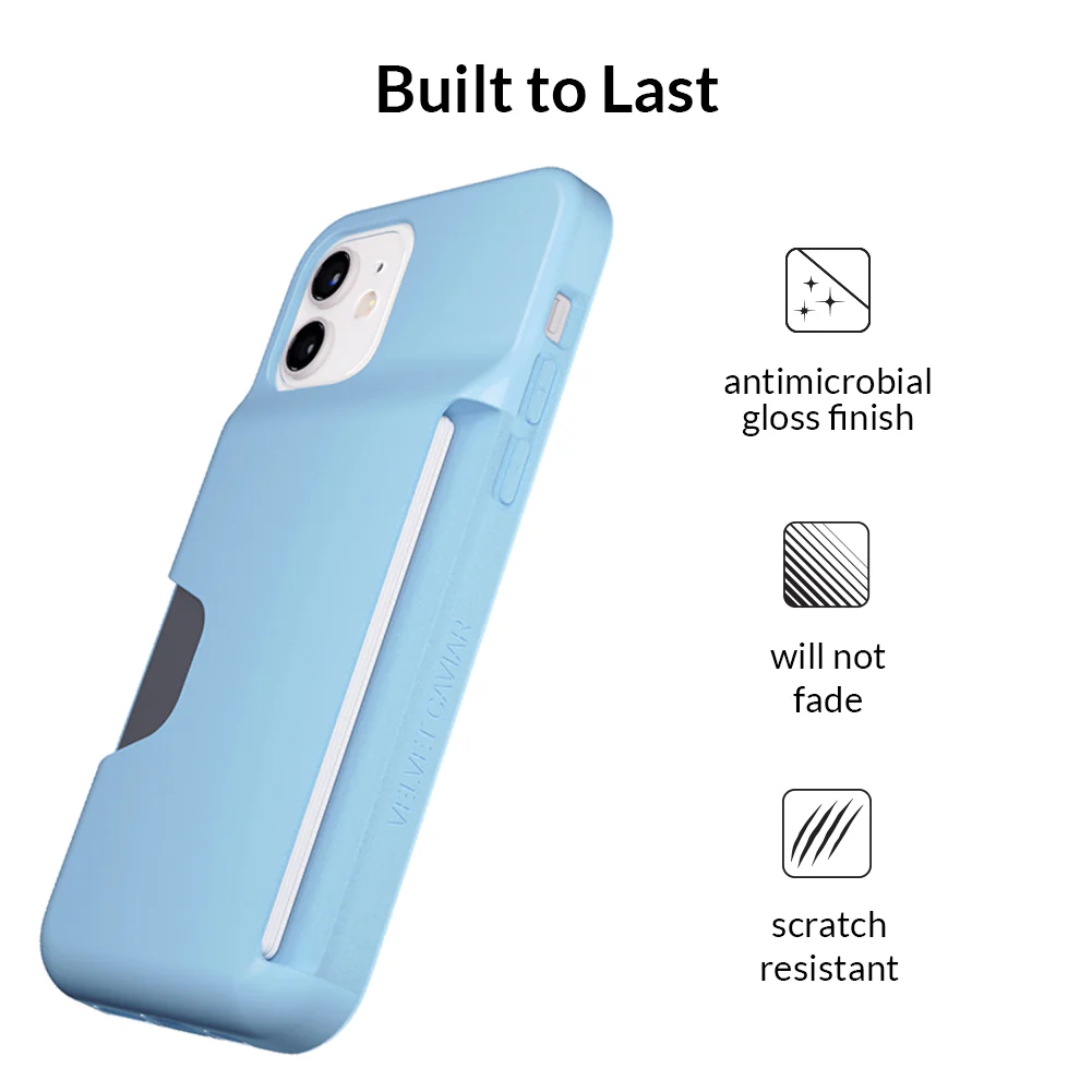 Light Blue iPhone Wallet Case - Image 24