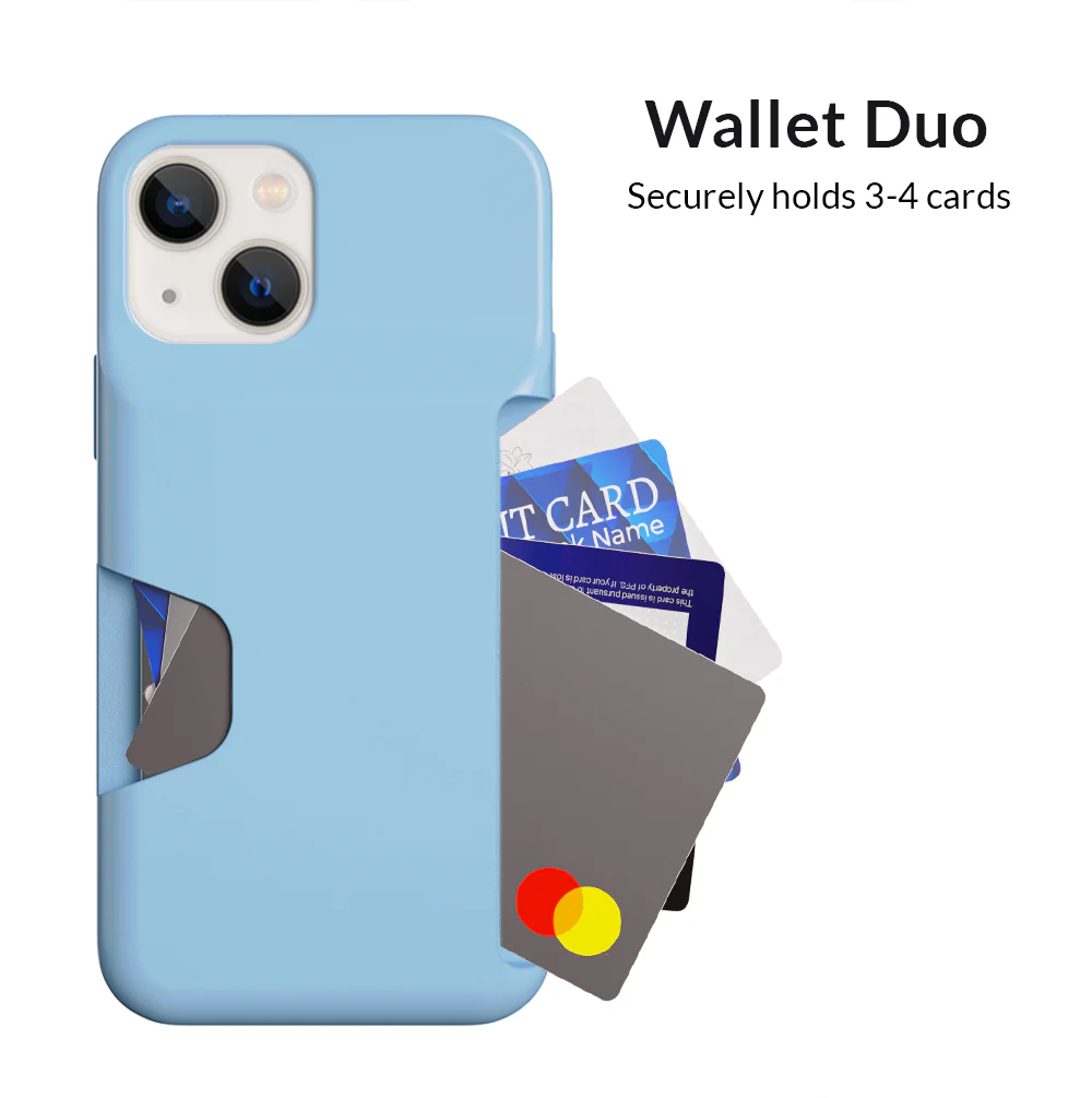 Light Blue iPhone Wallet Case - Image 27