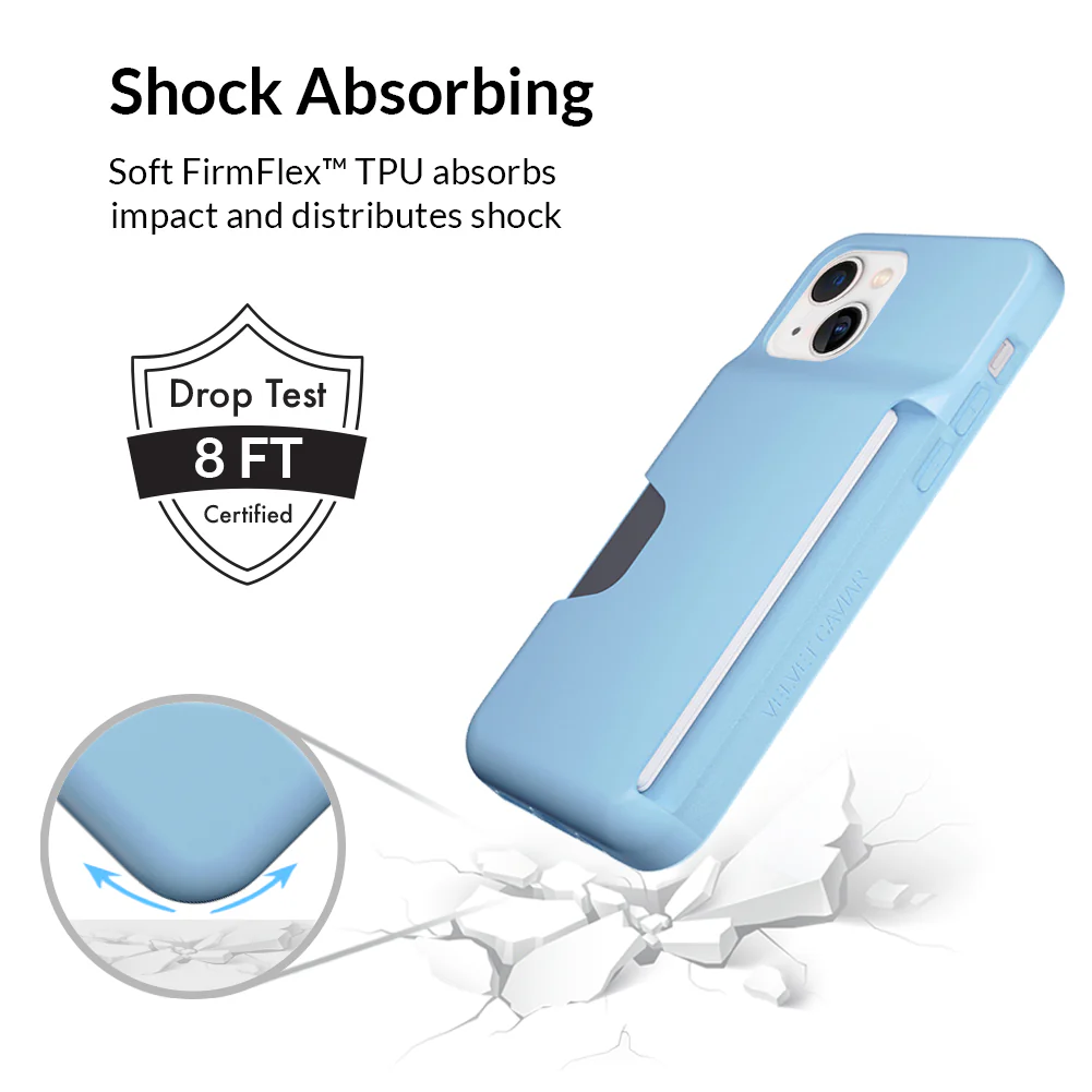 Light Blue iPhone Wallet Case - Image 30