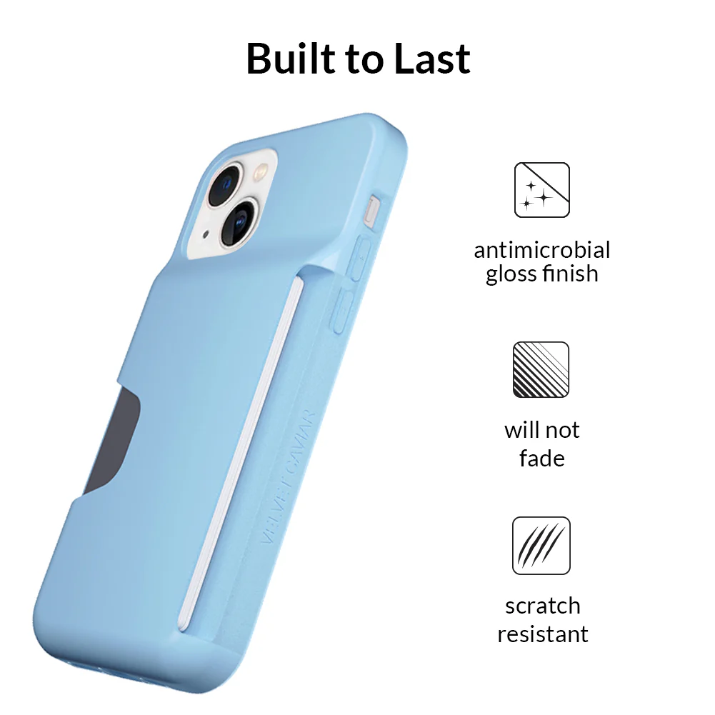 Light Blue iPhone Wallet Case - Image 32