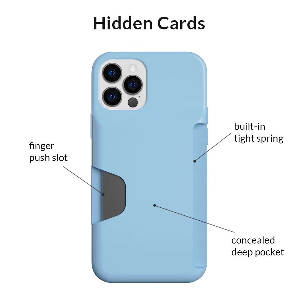 Light Blue iPhone Wallet Case - Image 52