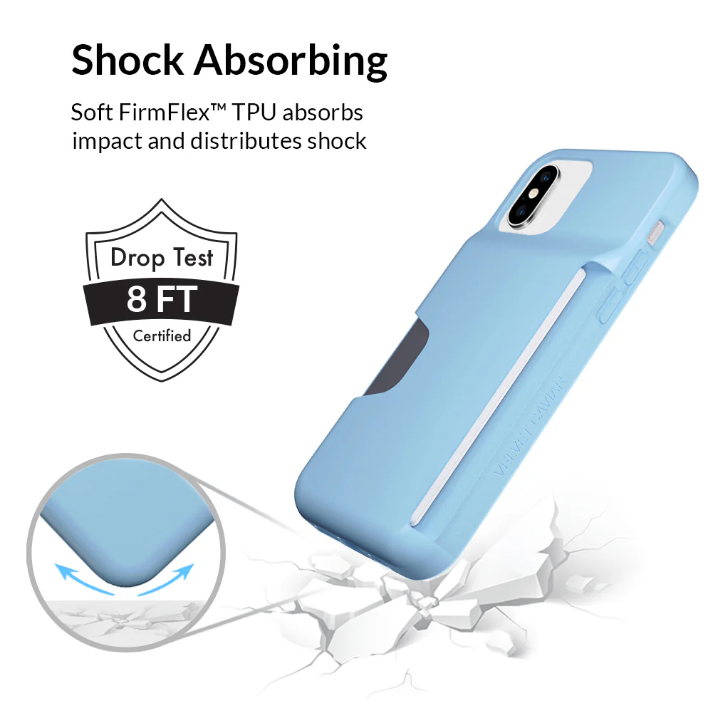 Light Blue iPhone Wallet Case - Image 6