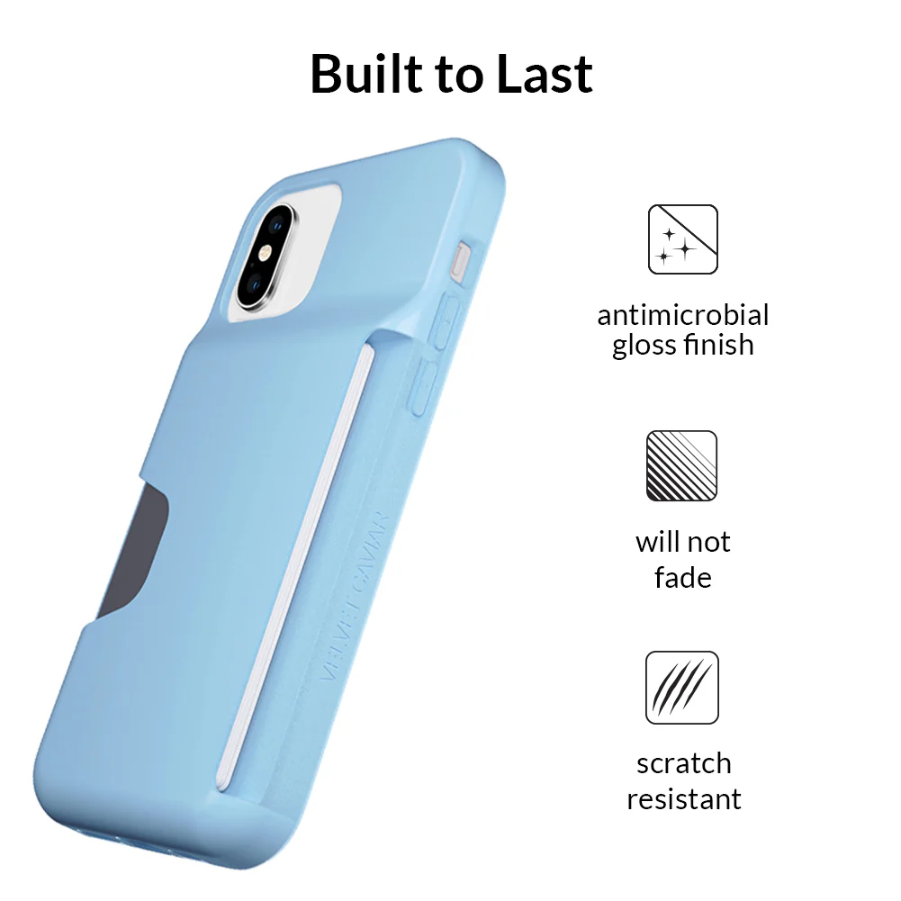 Light Blue iPhone Wallet Case - Image 8