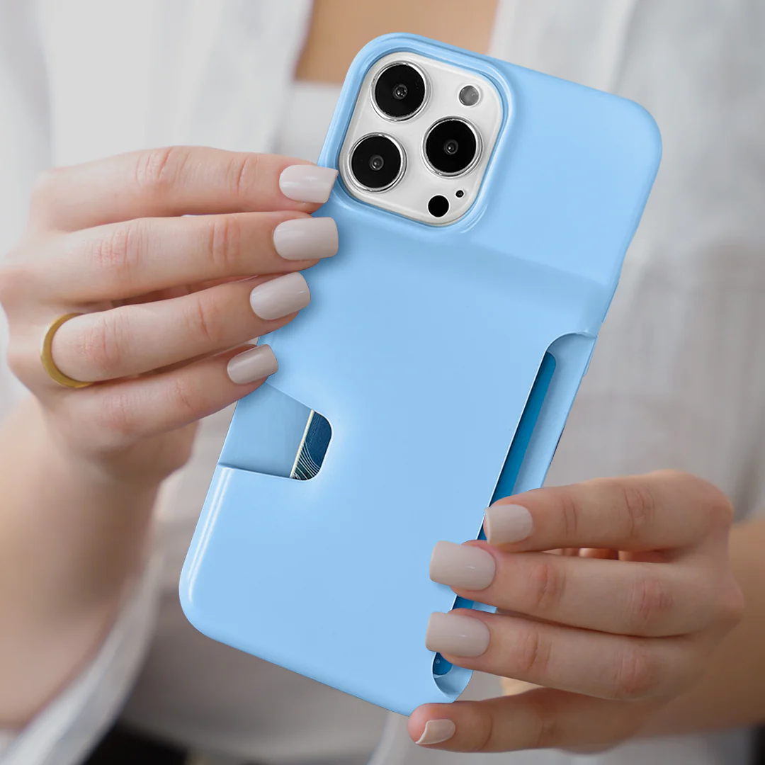 Light Blue iPhone Wallet Case - Image 82