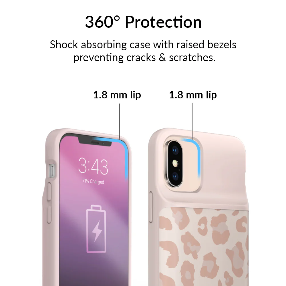 Blush Leopard iPhone Charging Case - Image 10