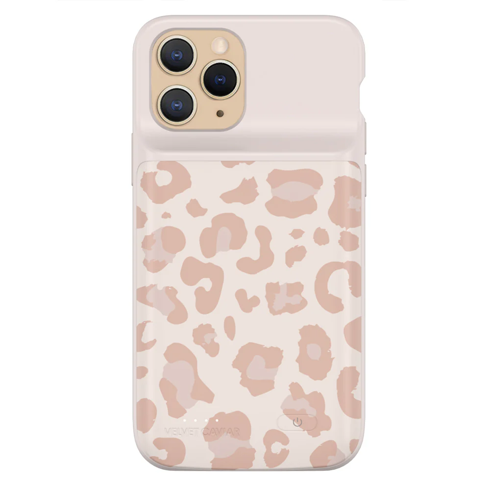 Blush Leopard iPhone Charging Case - Image 13
