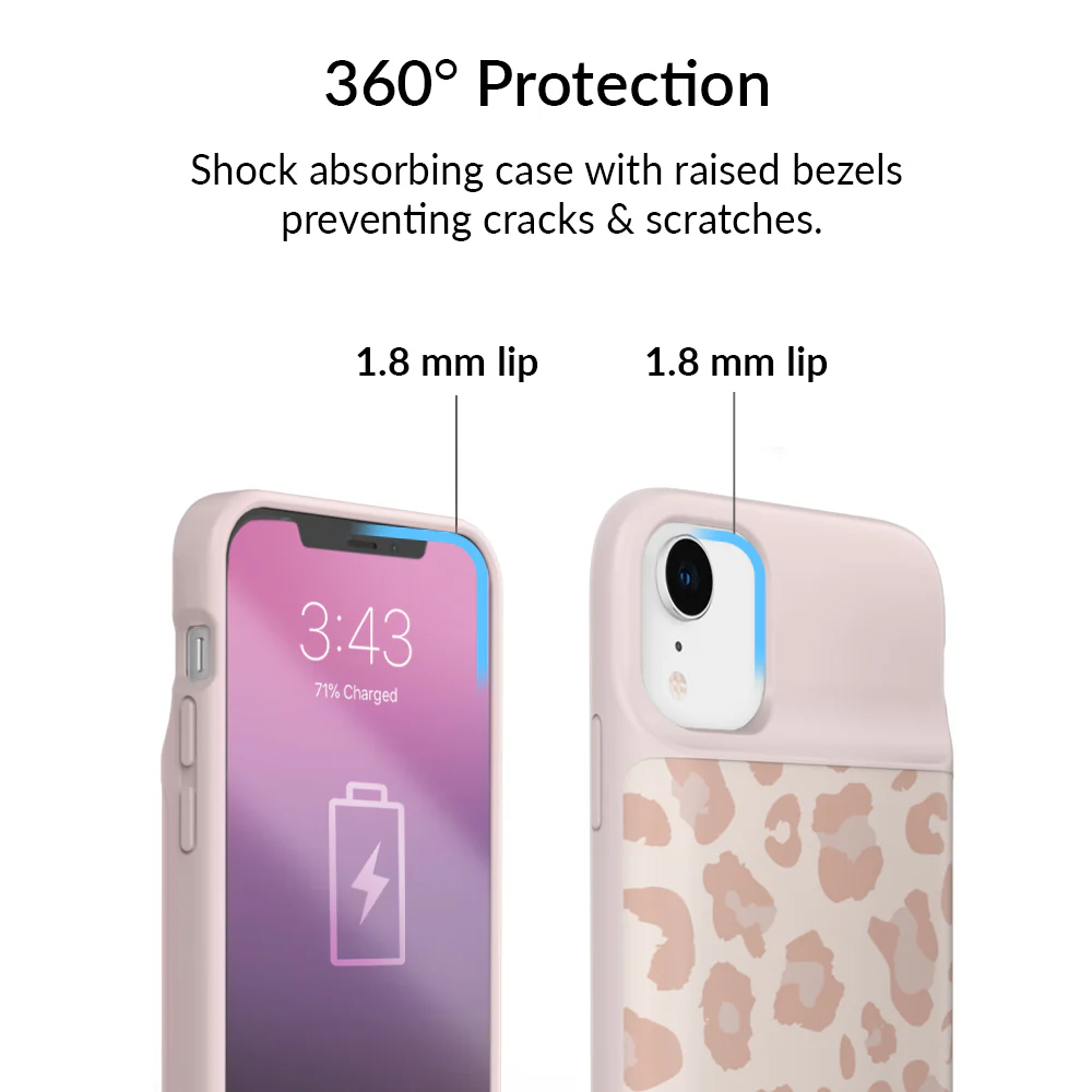 Blush Leopard iPhone Charging Case - Image 52