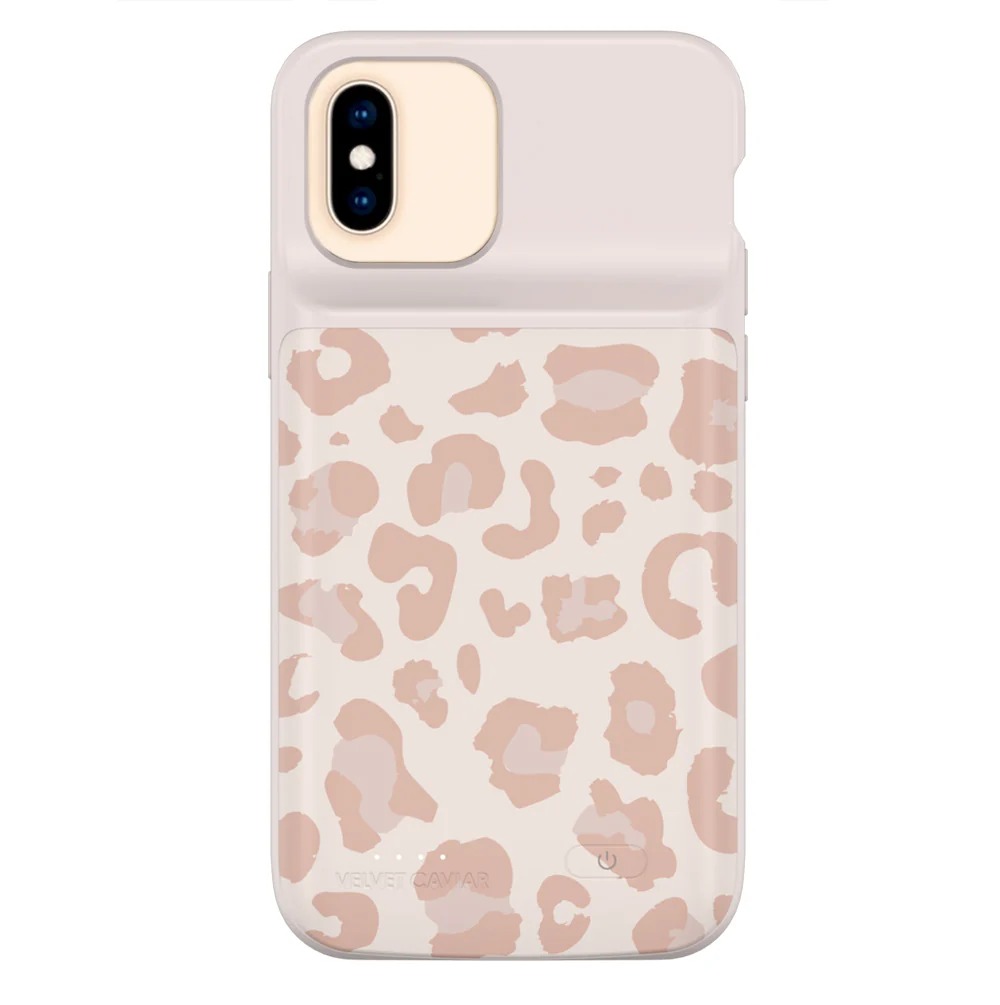 Blush Leopard iPhone Charging Case - Image 7