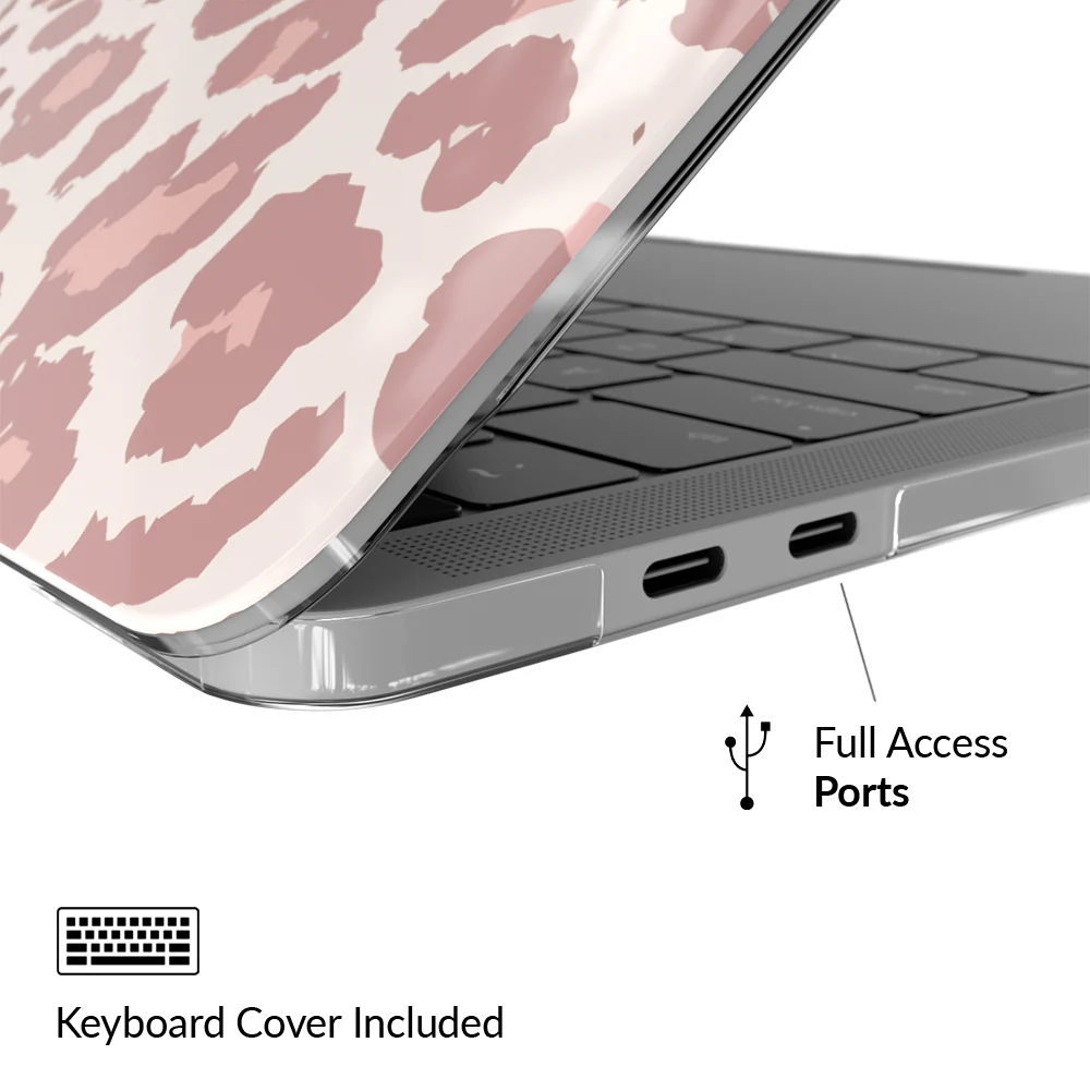 Blush Leopard MacBook Case - Image 4