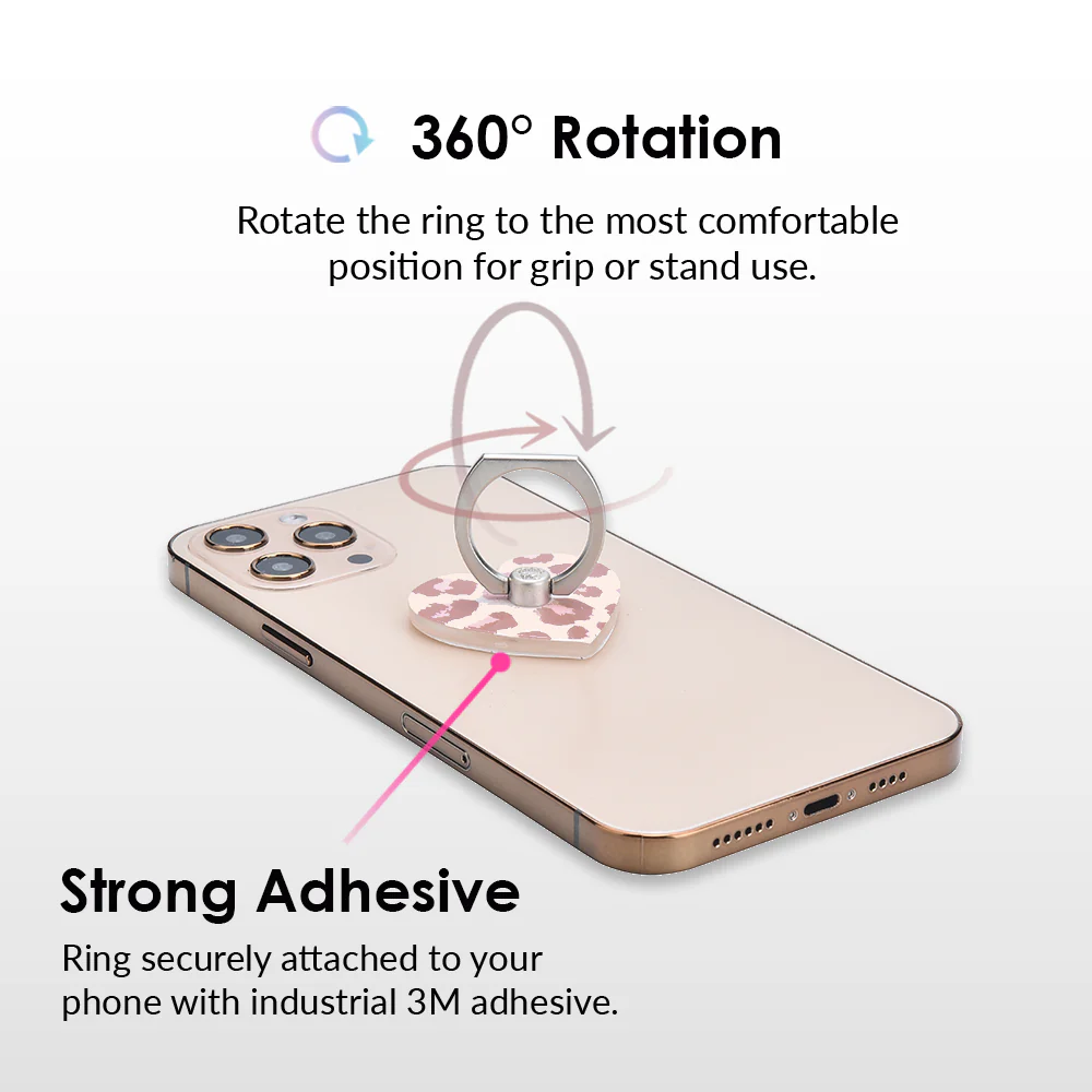 Blush Leopard Phone Ring - Image 4