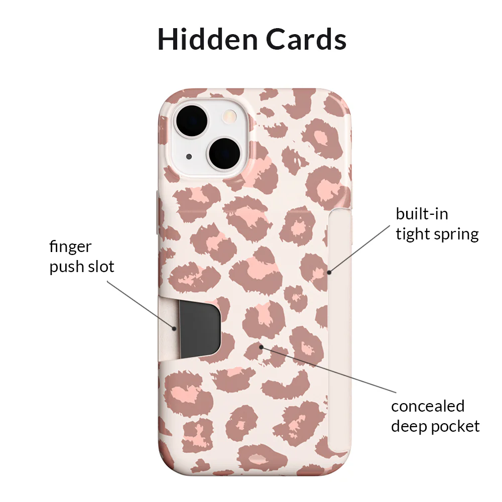 Blush Leopard iPhone Wallet Case - Image 100