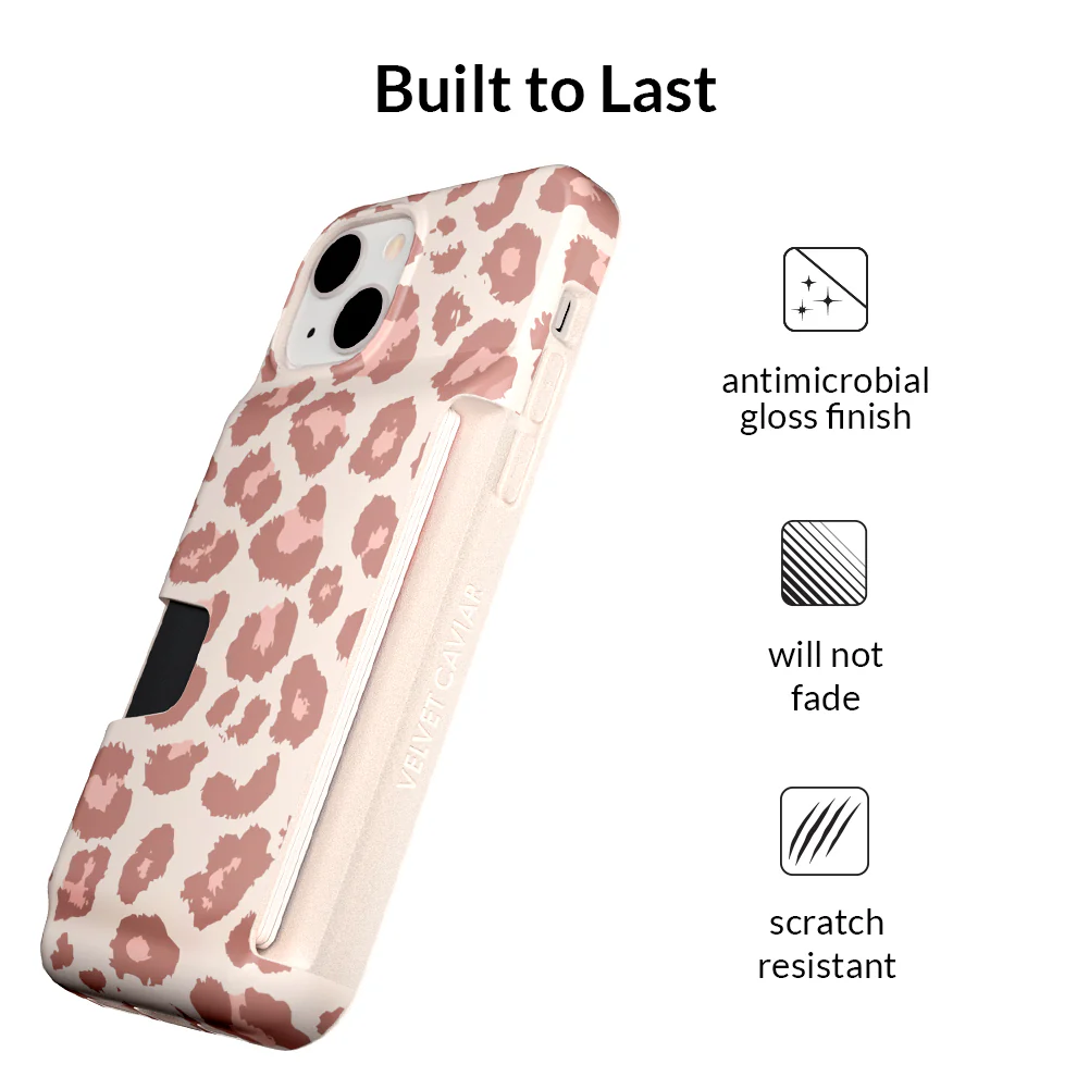 Blush Leopard iPhone Wallet Case - Image 104