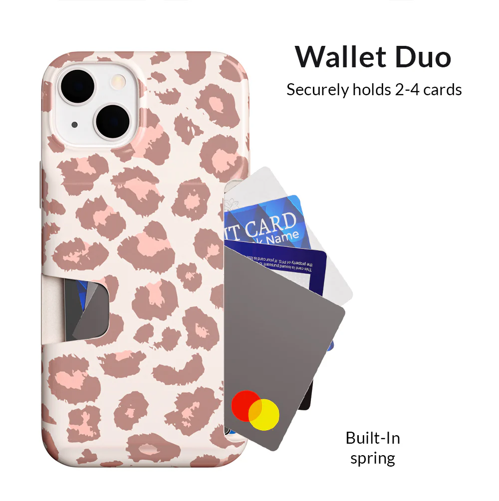 Blush Leopard iPhone Wallet Case - Image 107