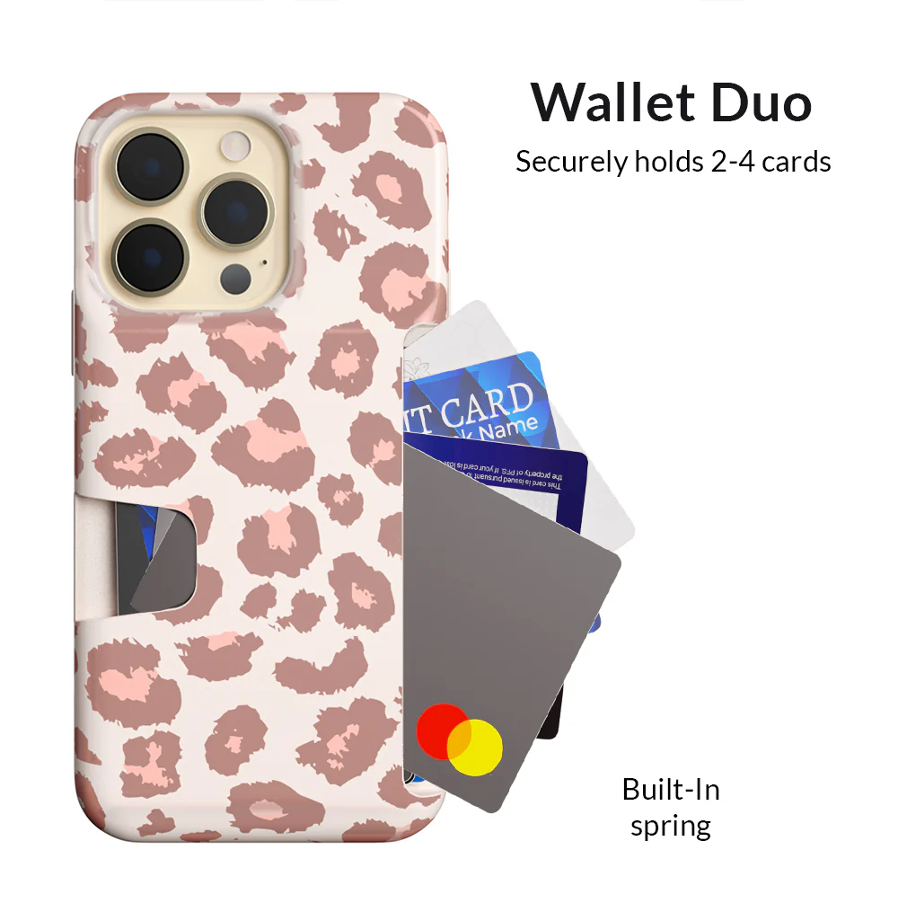 Blush Leopard iPhone Wallet Case - Image 115