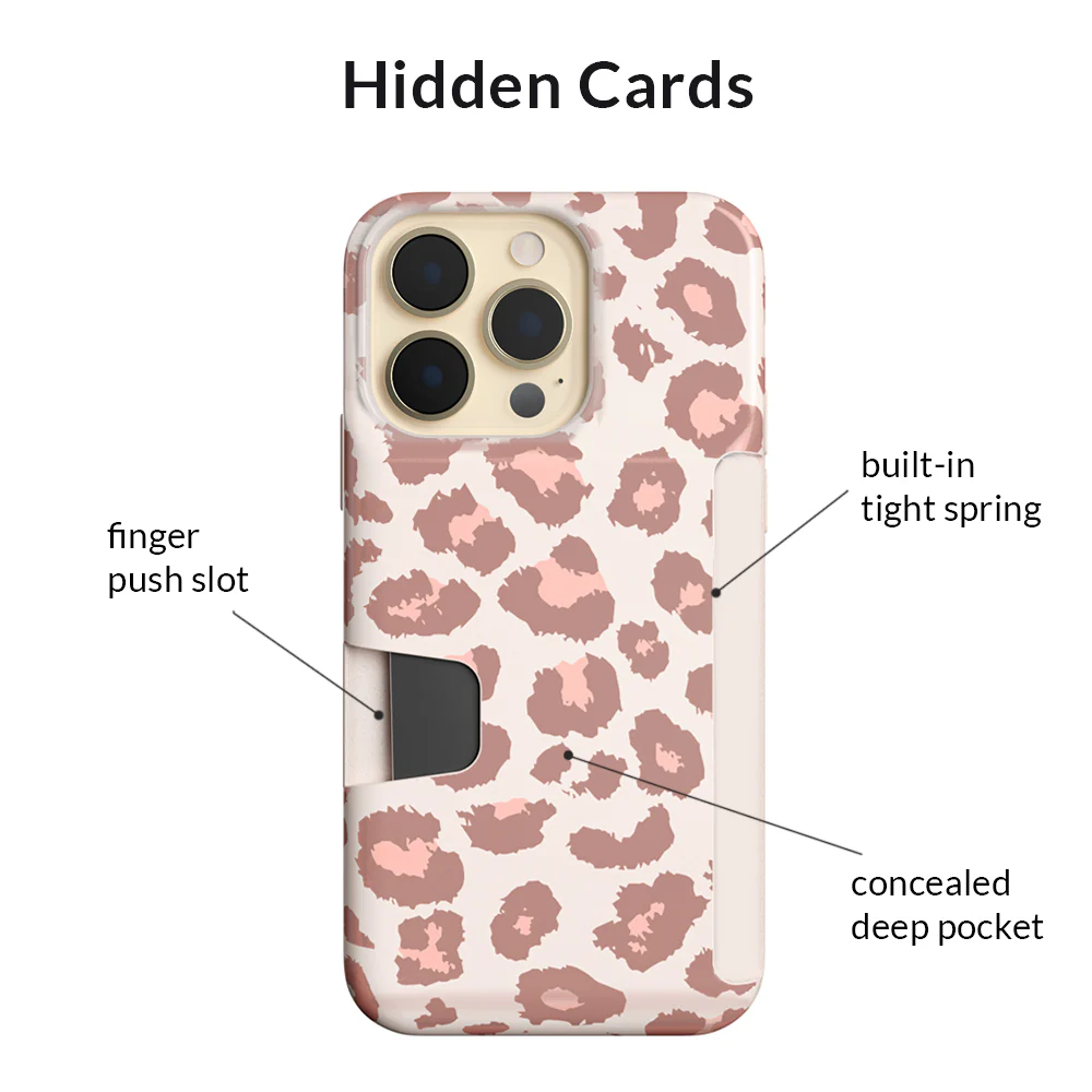 Blush Leopard iPhone Wallet Case - Image 124