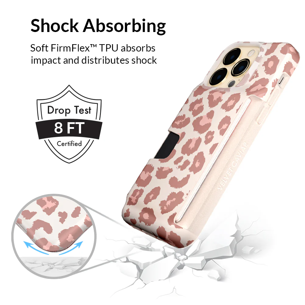 Blush Leopard iPhone Wallet Case - Image 126