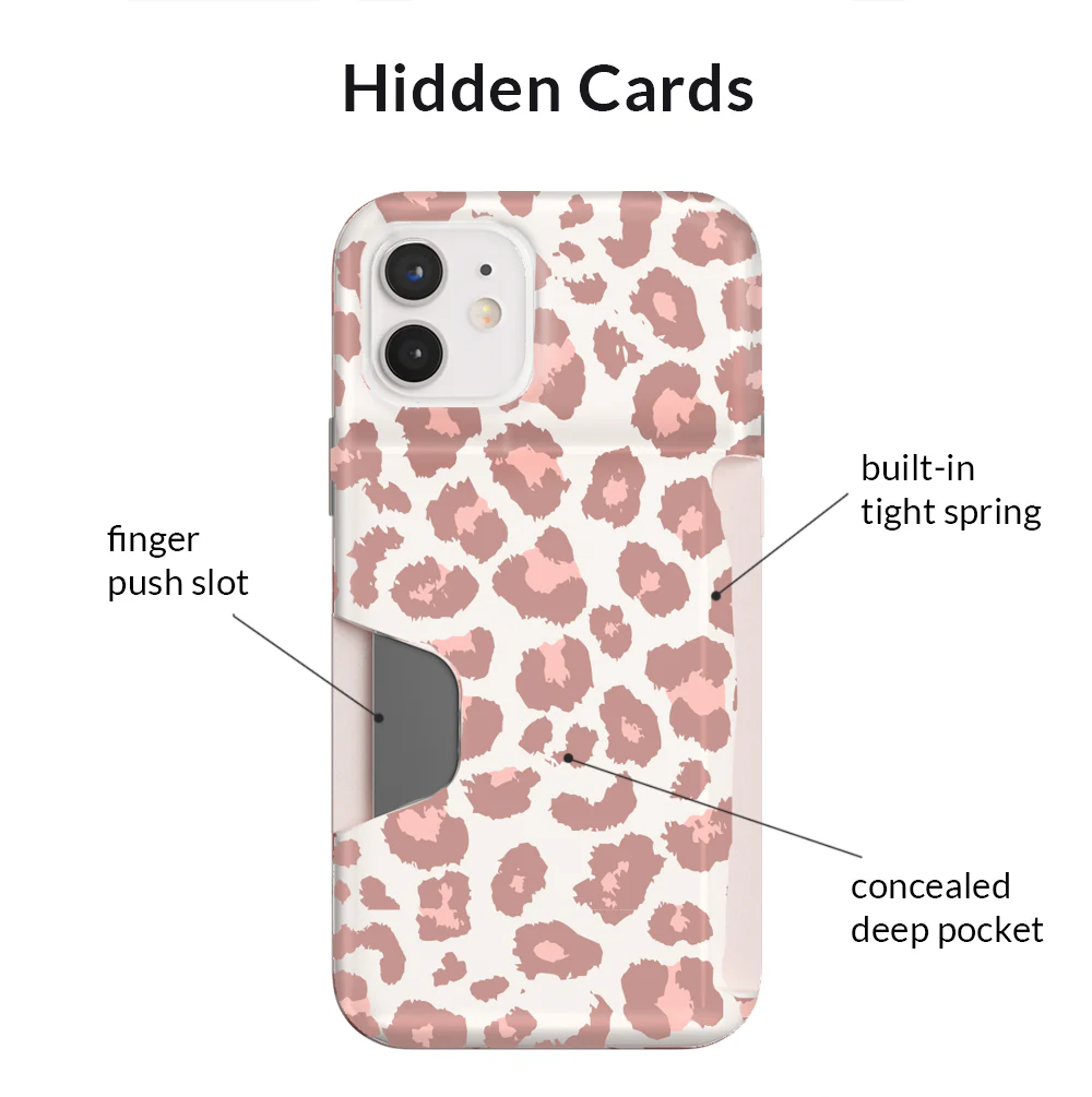 Blush Leopard iPhone Wallet Case - Image 20