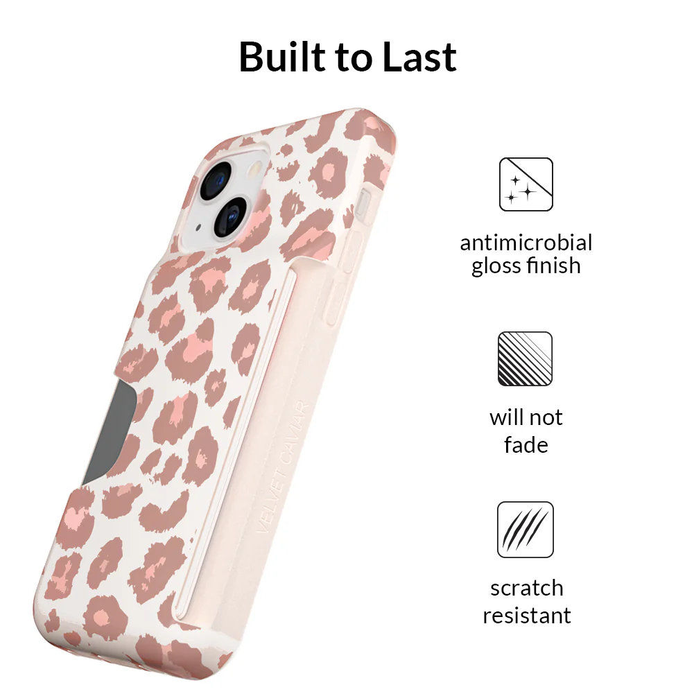 Blush Leopard iPhone Wallet Case - Image 32