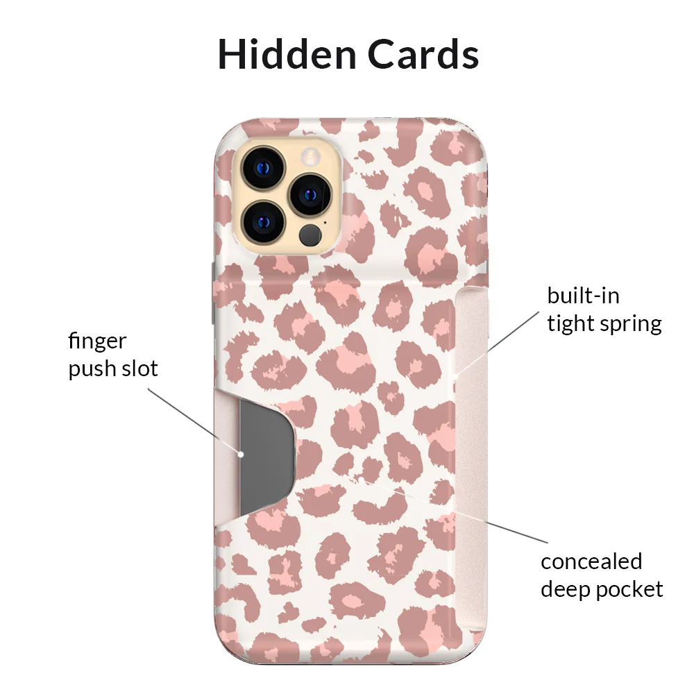 Blush Leopard iPhone Wallet Case - Image 60