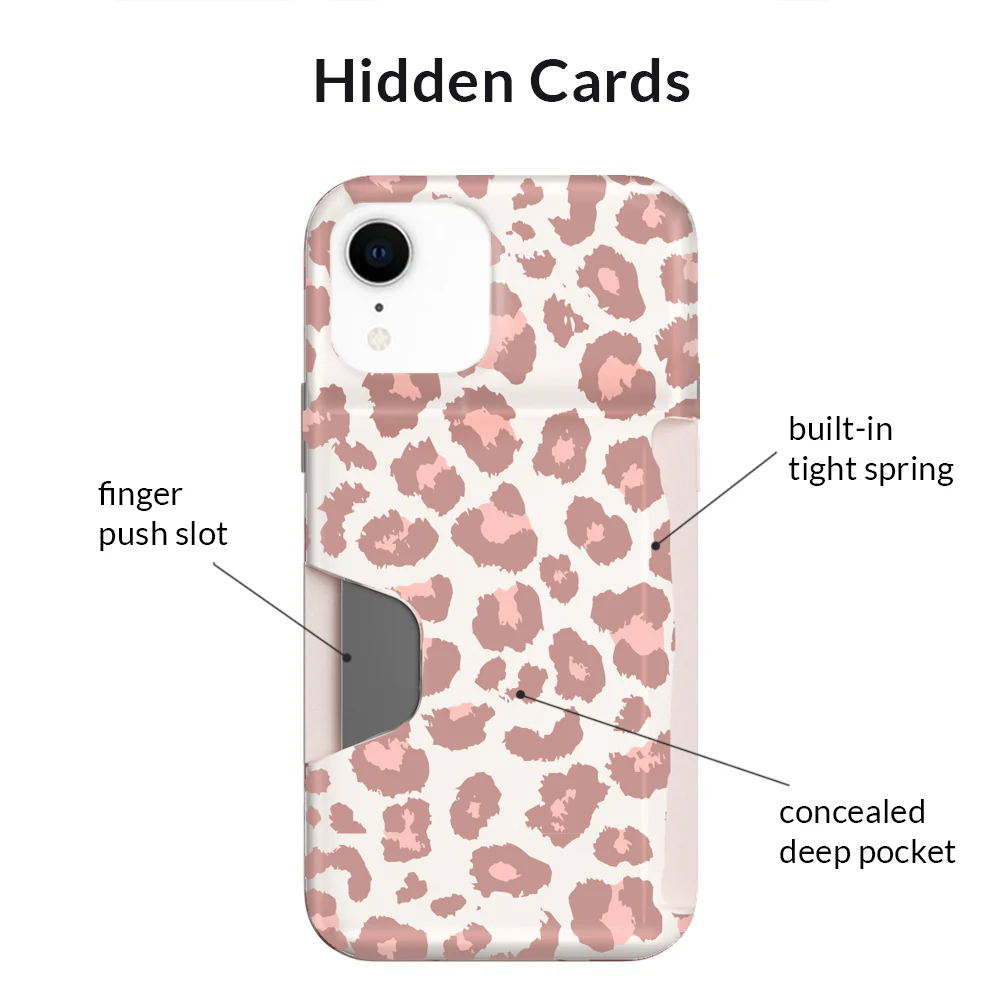 Blush Leopard iPhone Wallet Case - Image 68