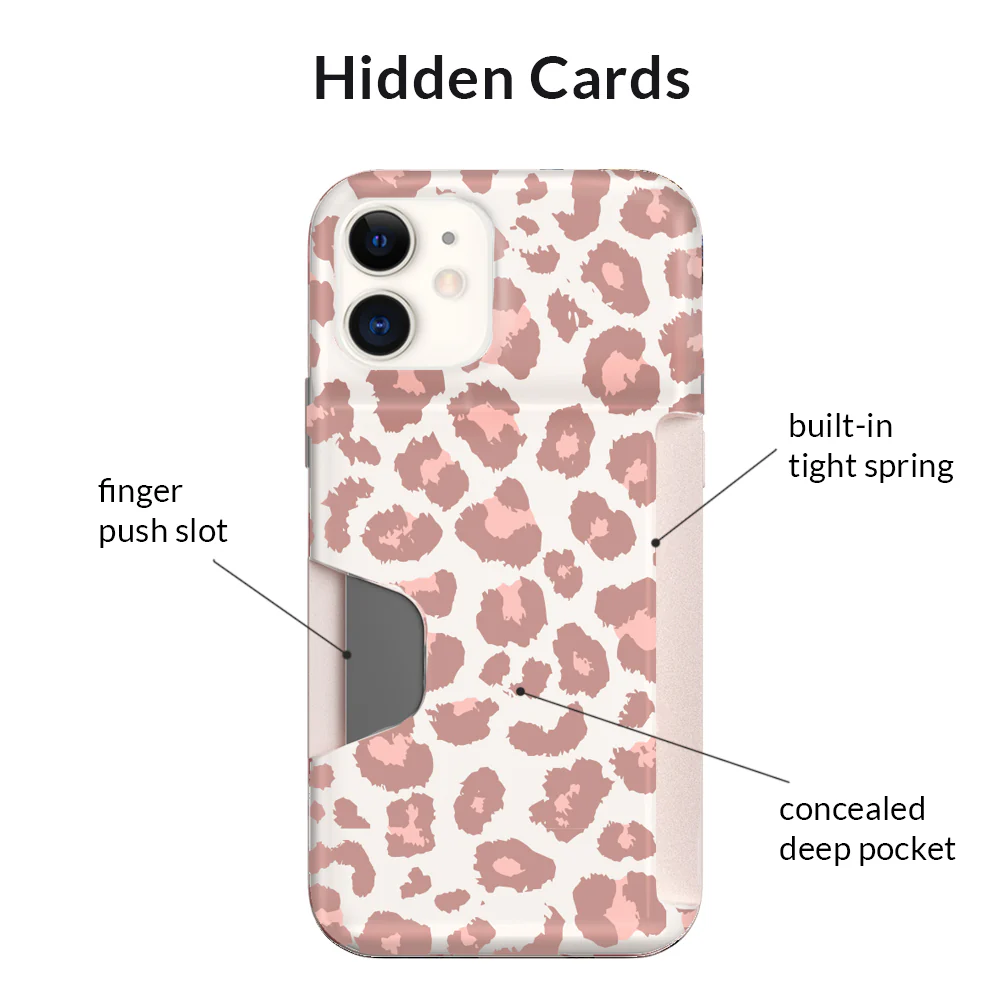 Blush Leopard iPhone Wallet Case - Image 76