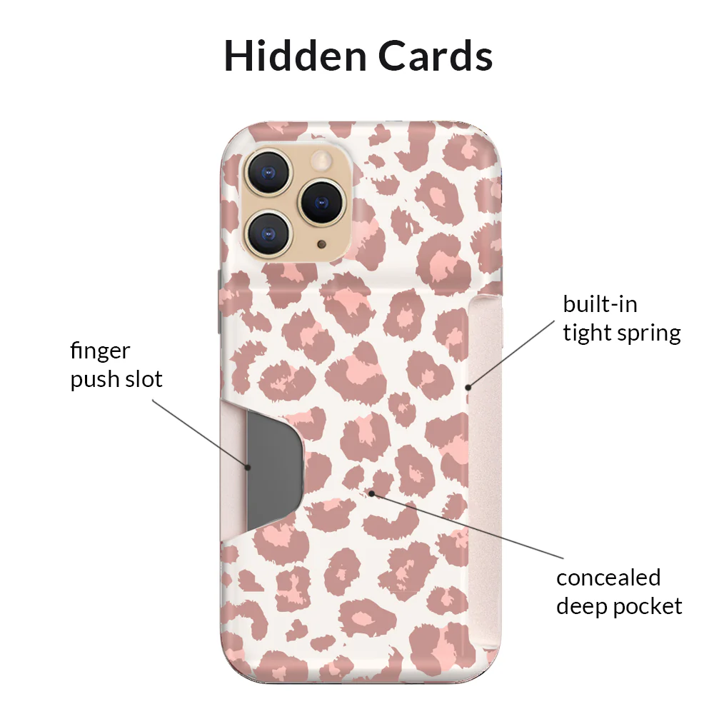 Blush Leopard iPhone Wallet Case - Image 84