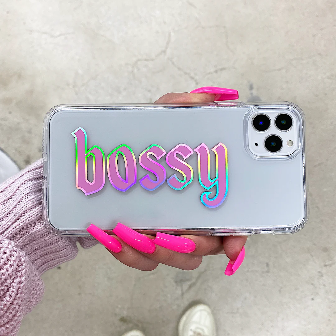 Bossy Clear iPhone Case - Image 38