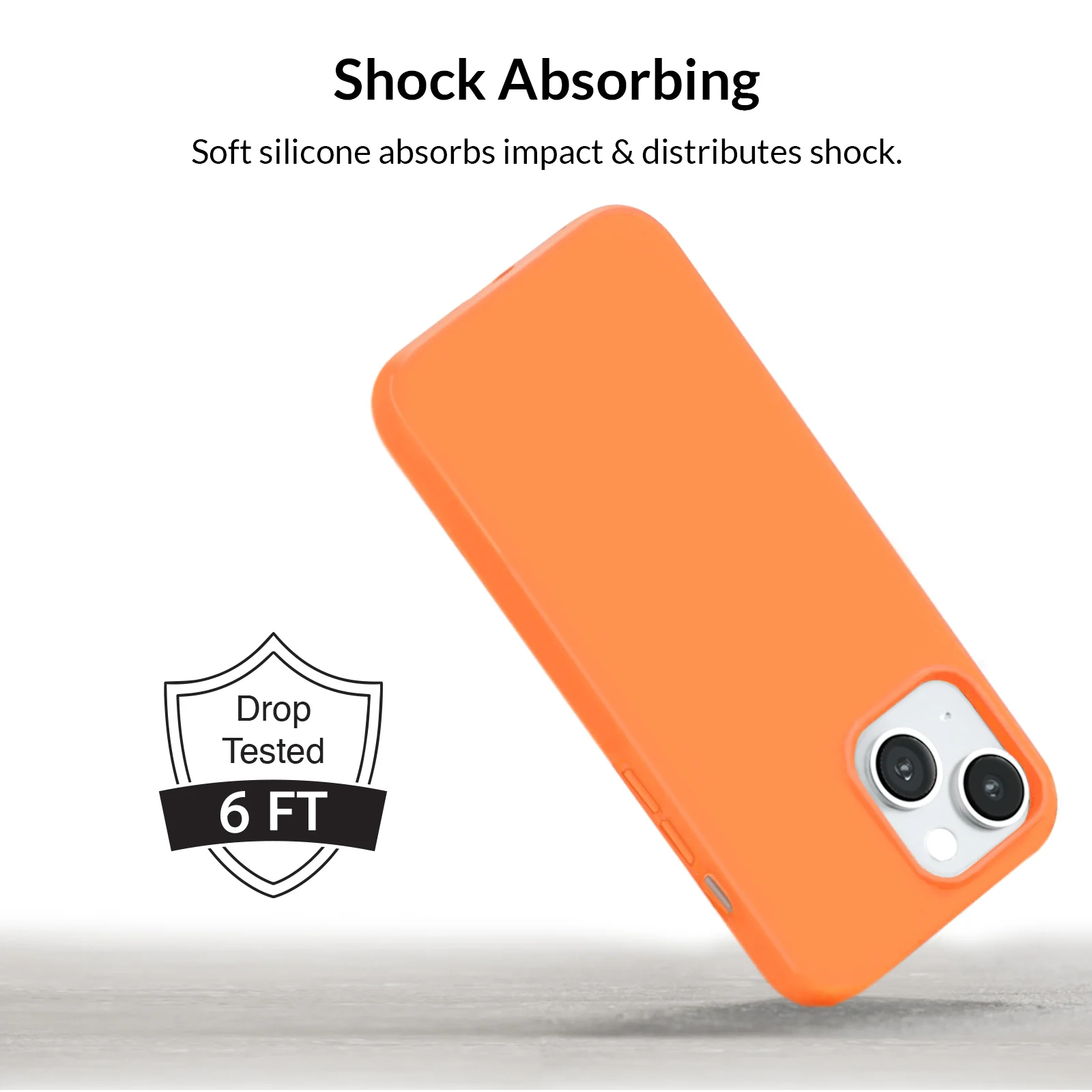 Bright Orange Silicone iPhone Case - Image 48