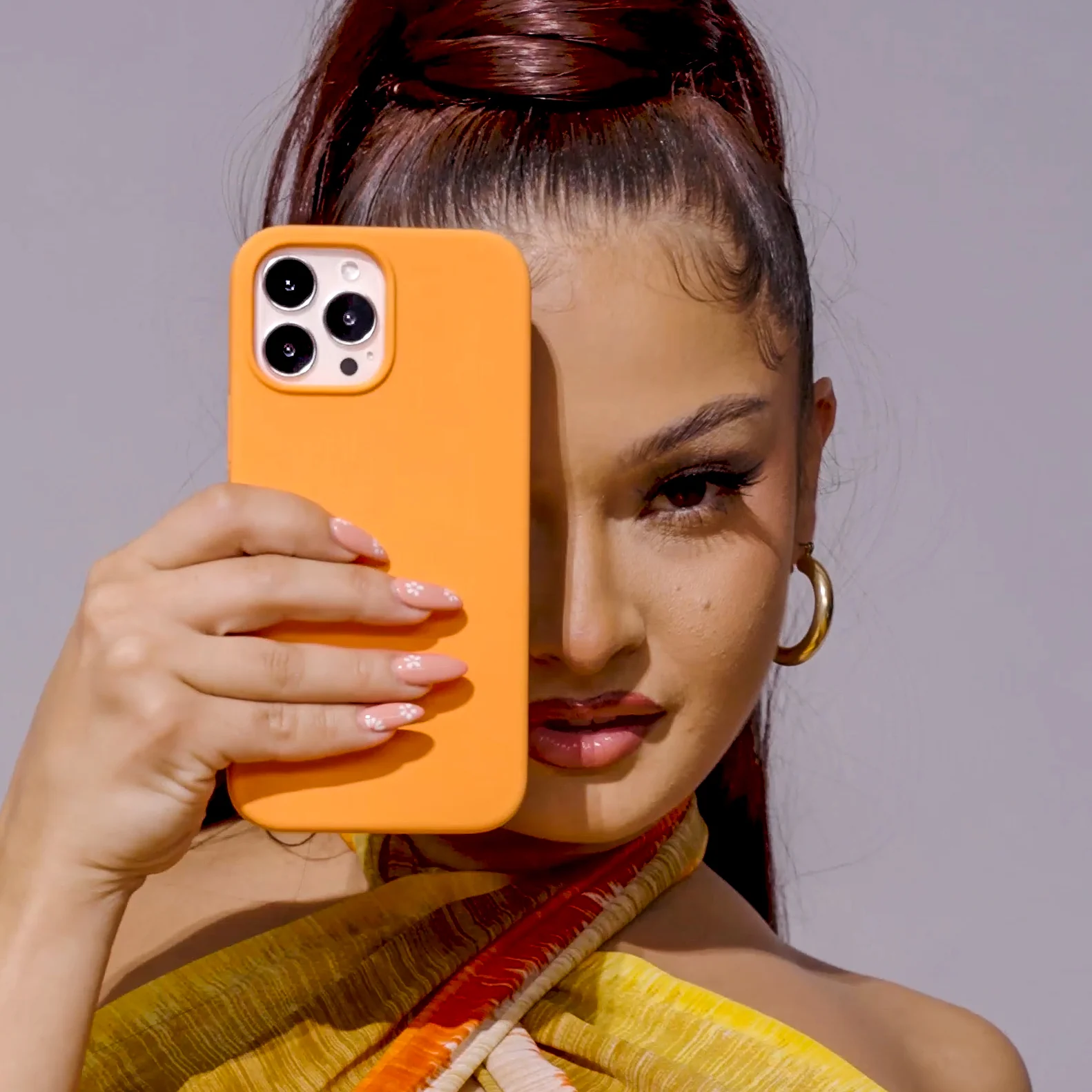 Bright Orange Silicone iPhone Case - Image 65