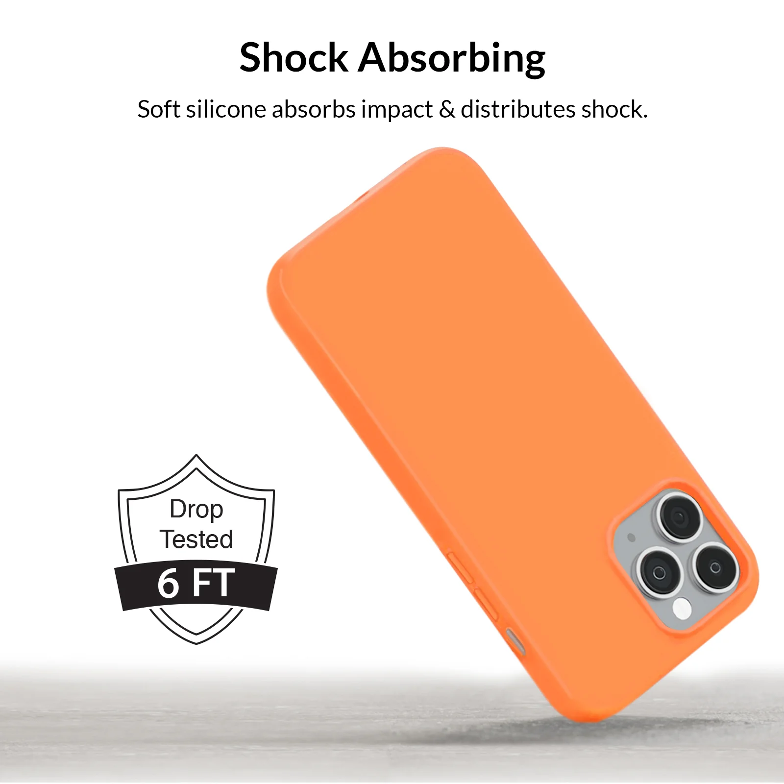 Bright Orange Silicone iPhone Case - Image 67