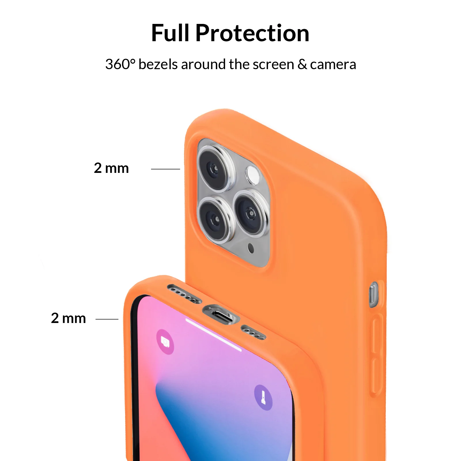 Bright Orange Silicone iPhone Case - Image 72