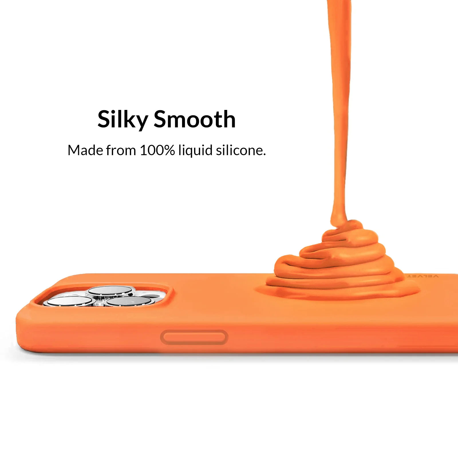 Bright Orange Silicone iPhone Case - Image 91