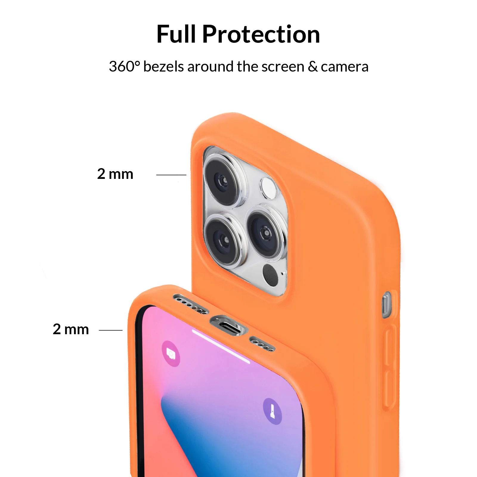 Bright Orange Silicone iPhone Case - Image 92