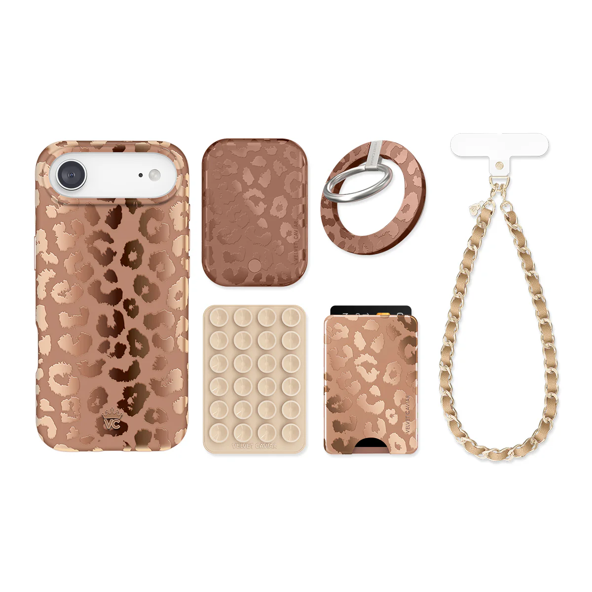 Bronze Chrome Leopard iPhone Bundle Set - Image 22