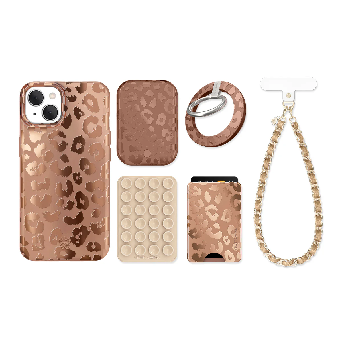 Bronze Chrome Leopard iPhone Bundle Set - Image 5