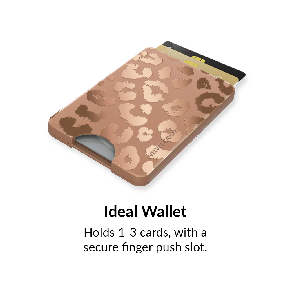 Bronze Chrome Leopard MagSafe Wallet - Image 3