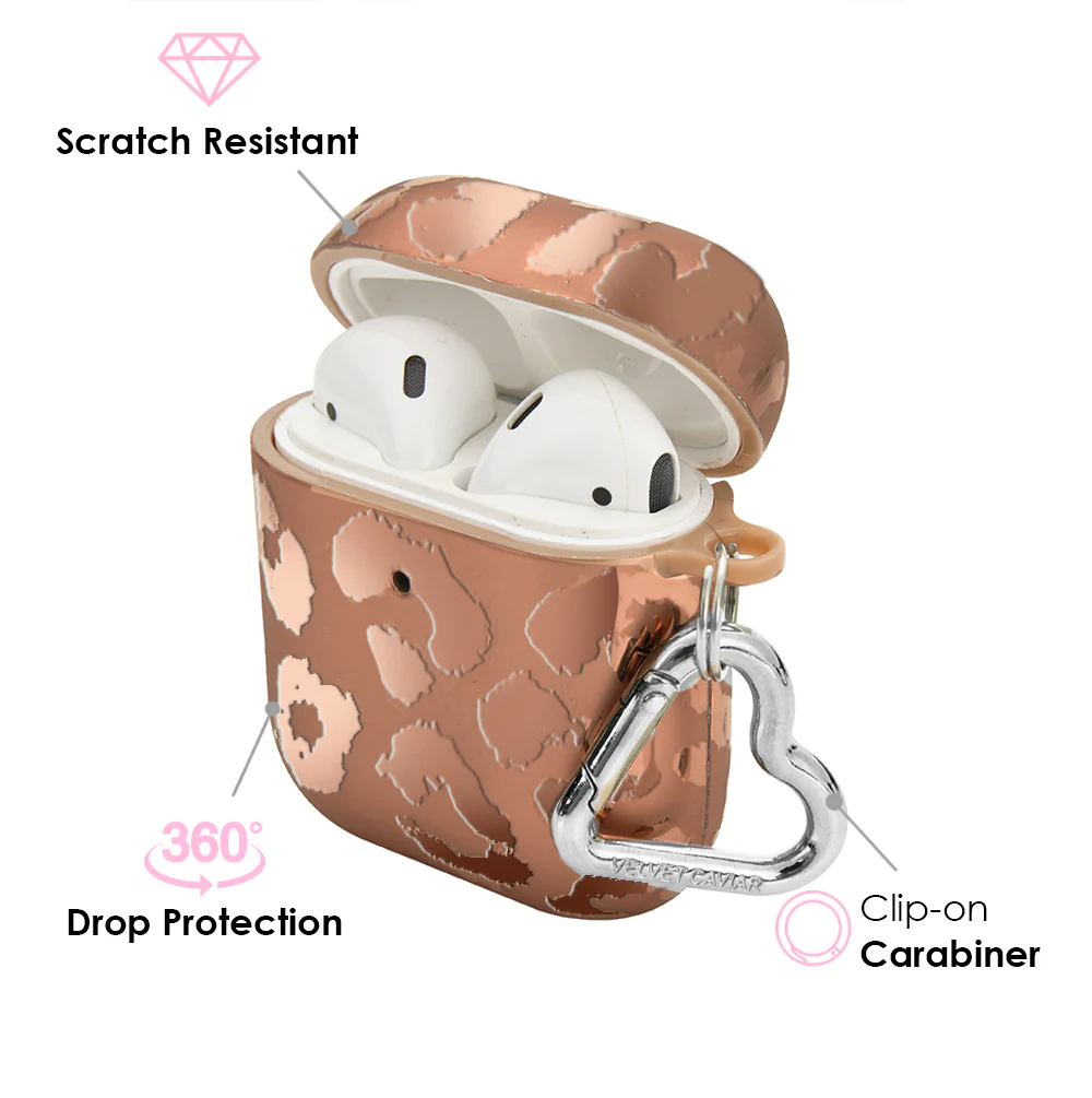 Bronze Chrome Leopard AirPod Case - Image 3