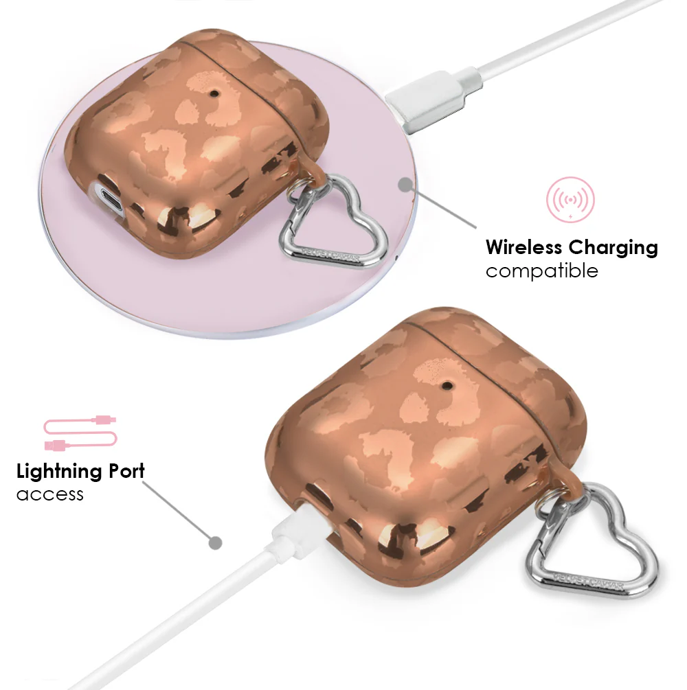 Bronze Chrome Leopard AirPod Case - Image 4